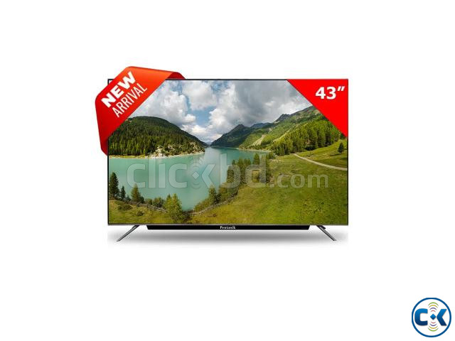 Pentanik 43 inch Double Glass 4k Voice Control TV large image 0