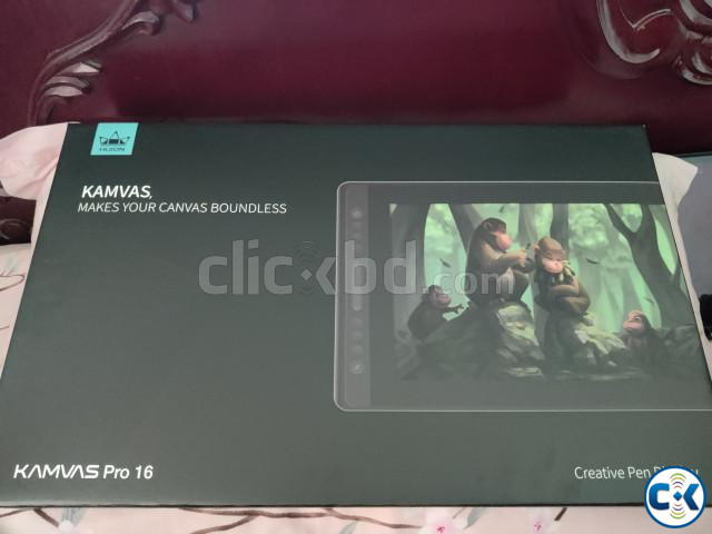 Huion Kamvas Pro 16 Graphics Tablet with display large image 1