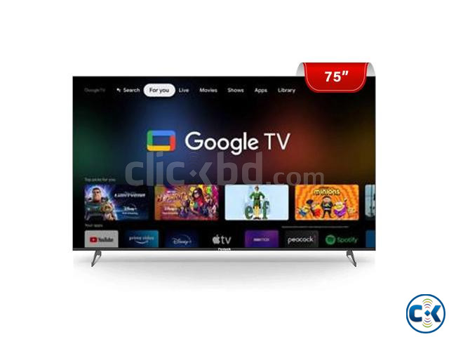 Pentanik 75 Frameless Voice Control Google TV large image 0