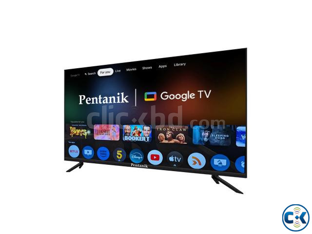 Pentanik 100 Frameless Voice Control Google TV large image 1