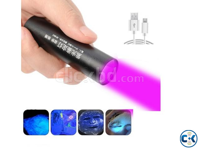 UV Money Detector Flashlight 365nm large image 1