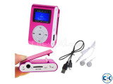 Mini Clip MP3 Music Player Display Pink