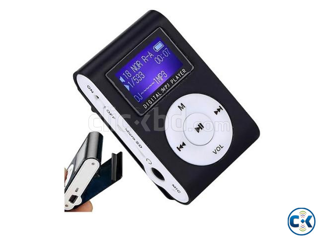 Mini Clip MP3 Music Player LED Display large image 0