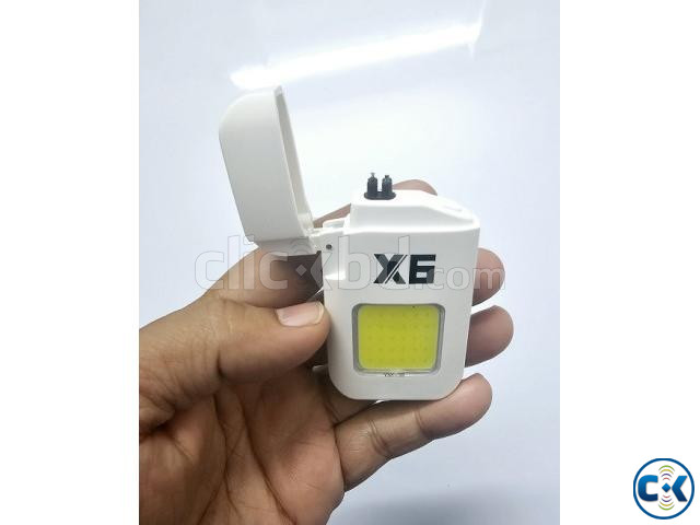 Dual ARC Electric Lighter Windproof Rechargeable COB LED large image 4