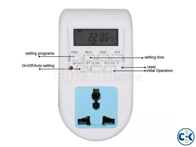 Digital Timer Switch Energy Saving Socket 220V large image 0