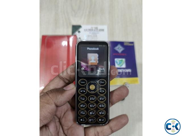 Micronex MX54 Mini Feature Phone Dual Sim-Black large image 1