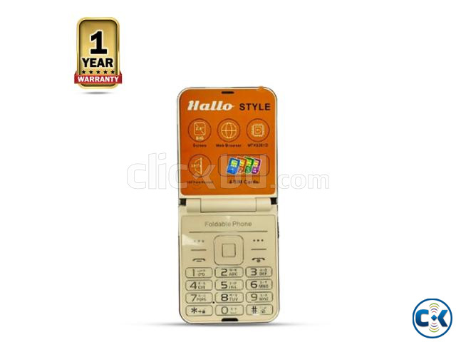 Hallo Style Fold Four Sim Feature Phone large image 1