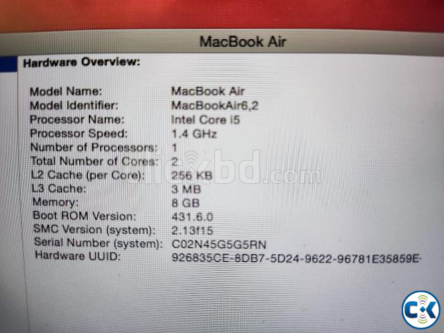 Apple MacBook Air 6 2 Core i5 large image 2