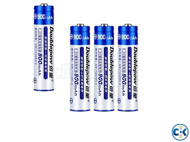 Doublepow AAA 900mAh Rechargeable Batterys 4 Piece large image 0