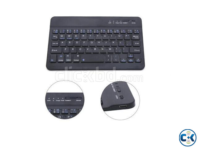 Universal Portable Bluetooth Keyboard 7 inch Rechargeable large image 3