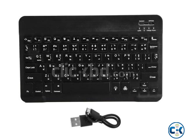 Universal Portable Bluetooth Keyboard 7 inch Rechargeable large image 4