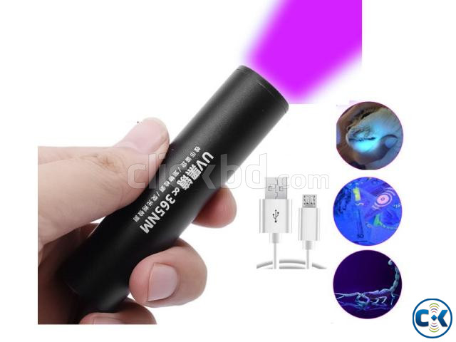 UV Money Detector Flashlight 365nm large image 0