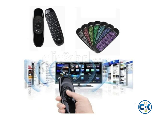 C120 Wireless RGB Backlit Air Mouse Keyboard Rechargeable large image 0