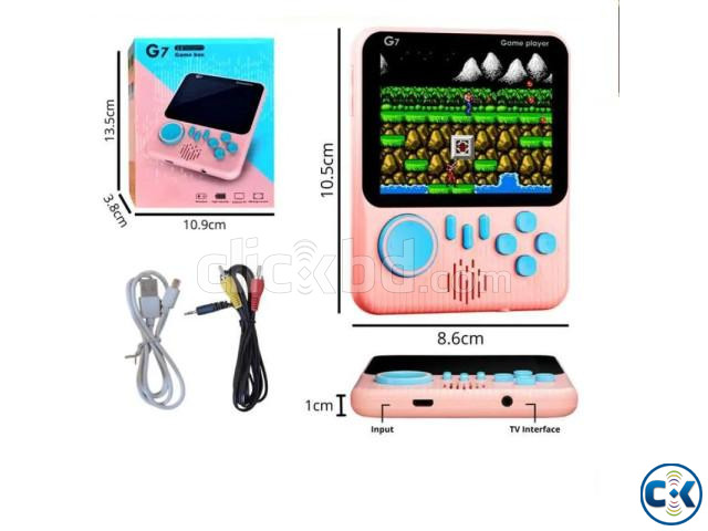 G7 HandHeld Kids Game Player Game Box Extra Controller Pink large image 0