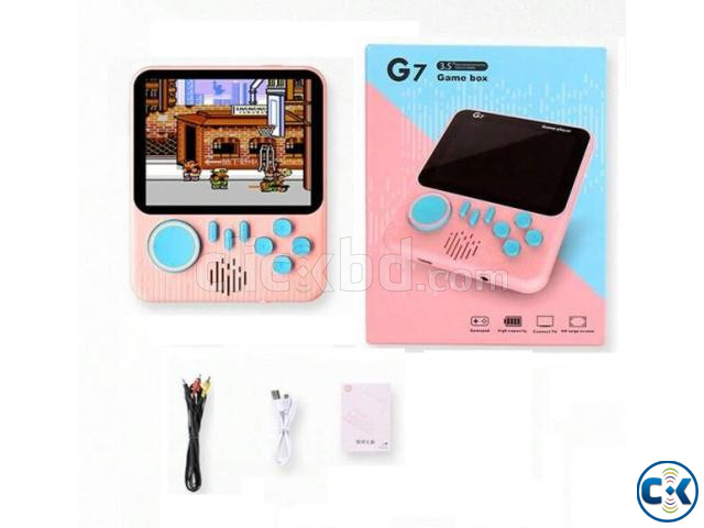 G7 HandHeld Kids Game Player Game Box Extra Controller Pink large image 1