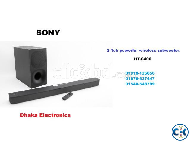 SONY Soundbar HT-S400 Wireless Subwoofer 2.1ch Price BD large image 0