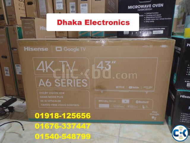 43 inch Hisense 43A6F3 UHD 4K Android Google DTS TV Official large image 0