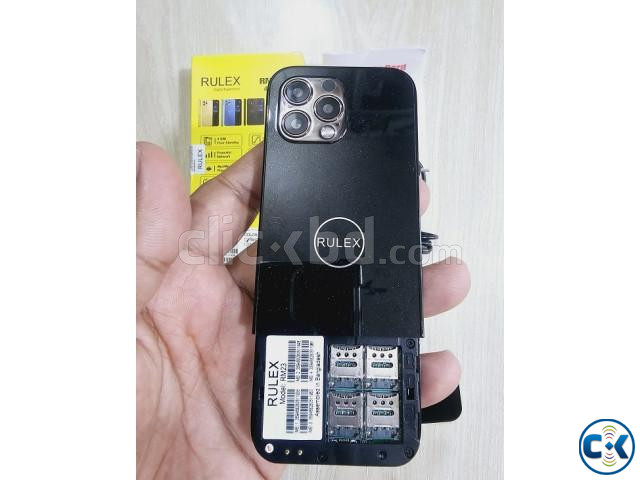 Rulex RM23 Slim Phone Four Sim Black large image 1