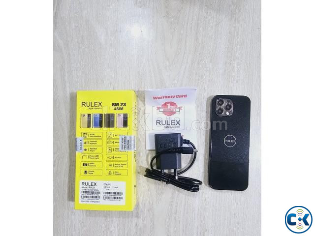 Rulex RM23 Slim Phone Four Sim Black large image 2