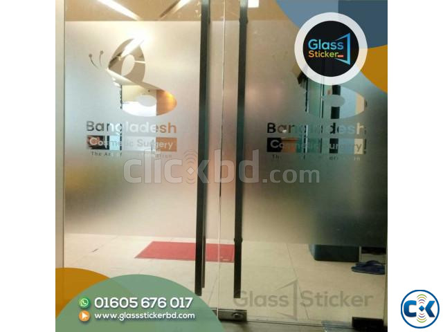 Frosted cutting Glass sticker large image 0