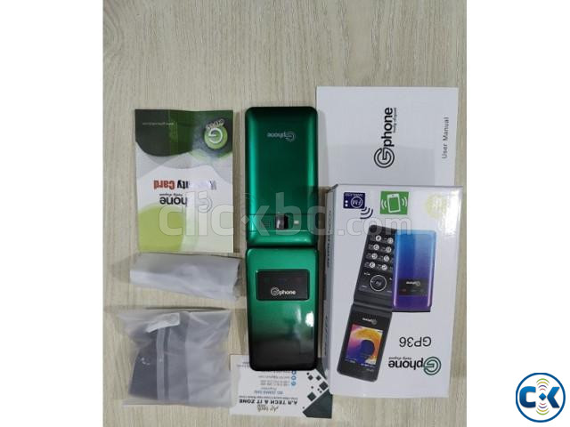 Gphone GP36 Folding Mobile Phone FM Radio Green large image 3