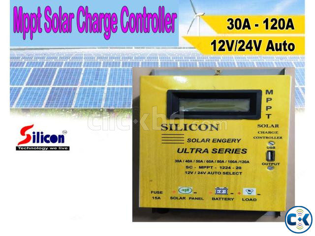 MPPT SOLAR CONTROLLER 30A-120A with USB large image 0