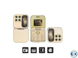 i17 Mini Flip Phone 2 SIM Gold