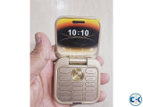 Small image 2 of 5 for i17 Mini Flip Phone 2 SIM Gold | ClickBD