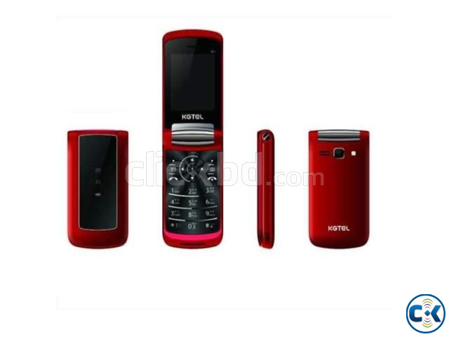 Kgtel K1 Slim Folding Phone Dual Sim Red large image 0