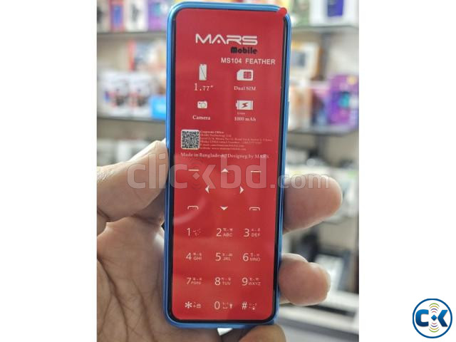 MARS MS104 Dual Sim Touch Button Phone Blue large image 1