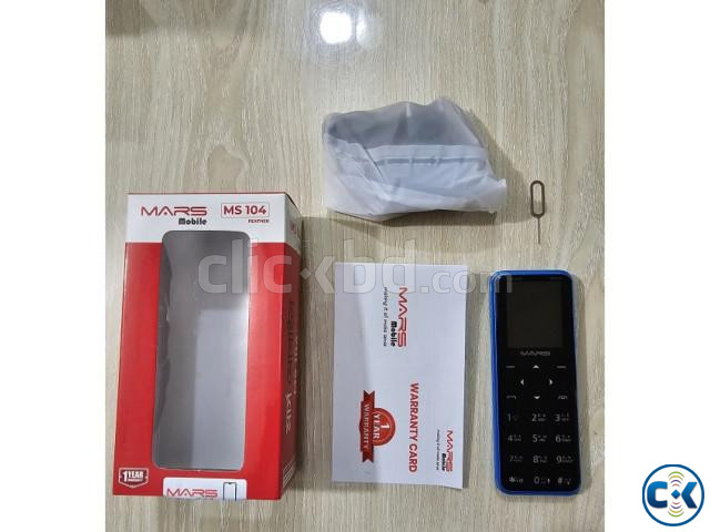 MARS MS104 Dual Sim Touch Button Phone Blue large image 4