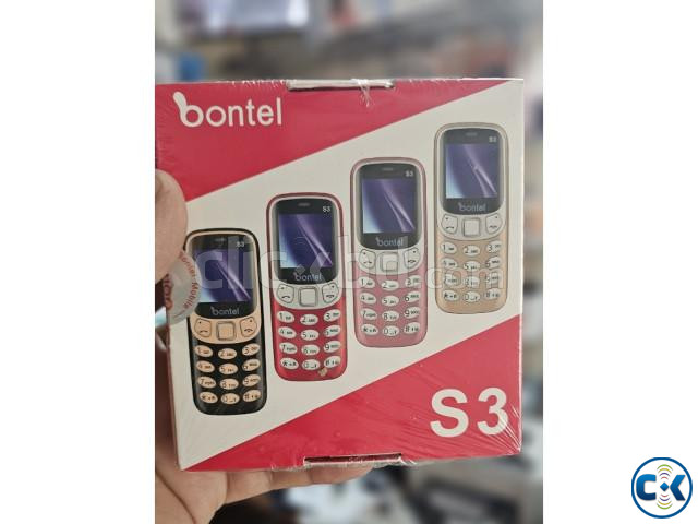 Bontel S3 Mini Feature Phone 2 Sim Red large image 4