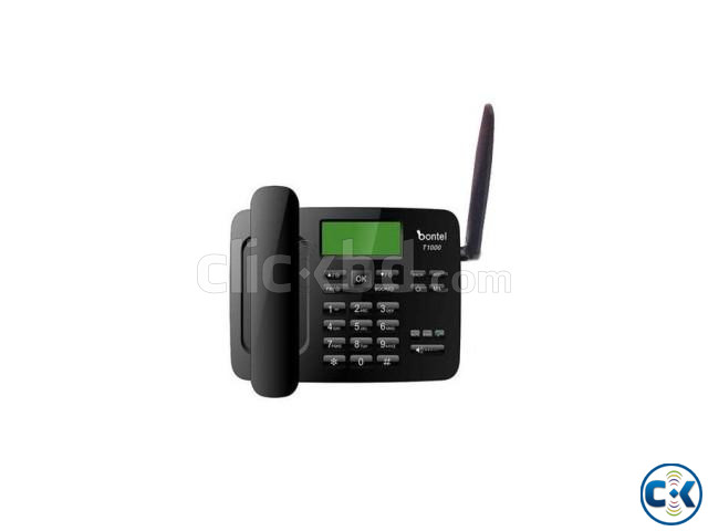 Bontel T1000 Dual Sim Land Phone Auto Call Record With Warra large image 1