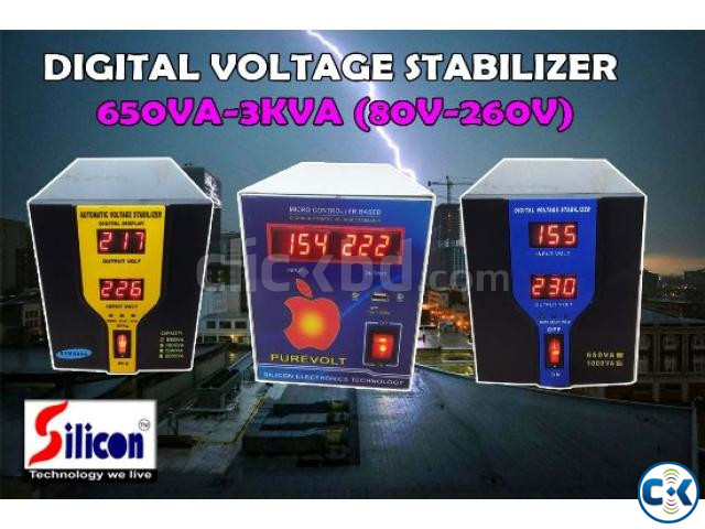 DIGITAL STABILIZER 3KVA 80V-260V  large image 3