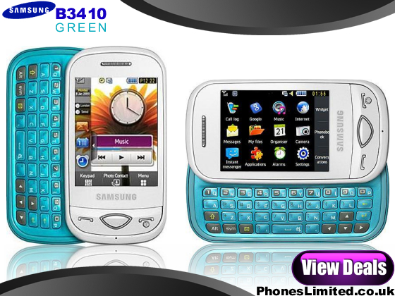 SAMSUNG-B3410-WHITE PLUS BLUE. large image 1