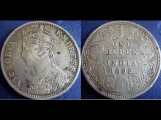 Antique Silver Coin of British Empire