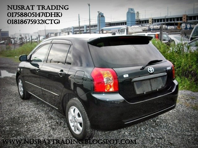 READY AT CTG PORT....TOYOTA RUNX BLACK NUSRAT TRADING large image 0