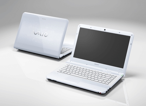 sony vaio vpcea15fg white-core i3- 2.13 Ghz 4GB RAM  large image 1