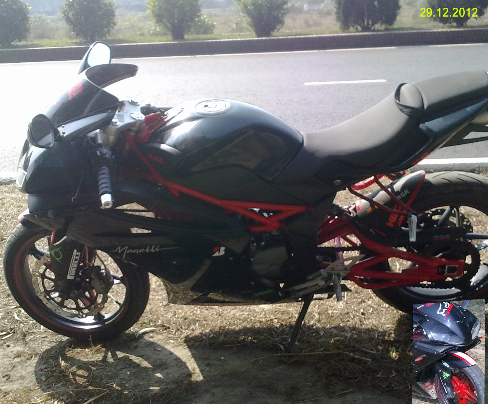 Megelli Sports 125r cc Black color Dhaka Metro Ha-41 Seria large image 0