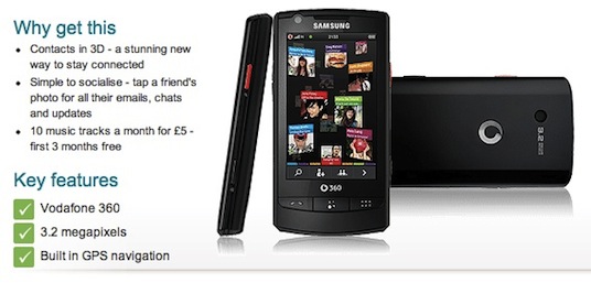 Samsung Vodafone 360 M1 totally fresh 01736222252 urgent large image 0