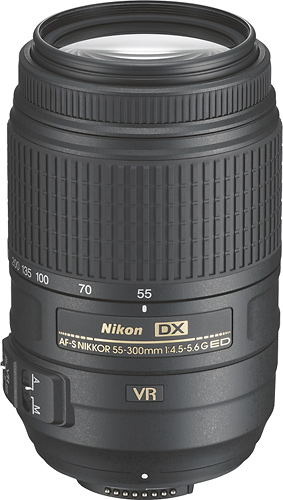 Nikon - AF-S DX Nikkor 55-300mm f 4.5-5.6 VR lens large image 0