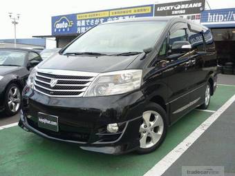 Toyota Alphard G 2003 ..2007 reg Black CNG large image 0