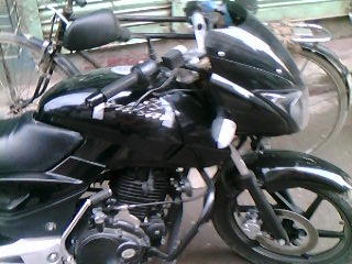 Pulsar 150cc 3 part Handle Black Color large image 0