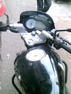 Pulsar 150cc 3 part Handle Black Color large image 2