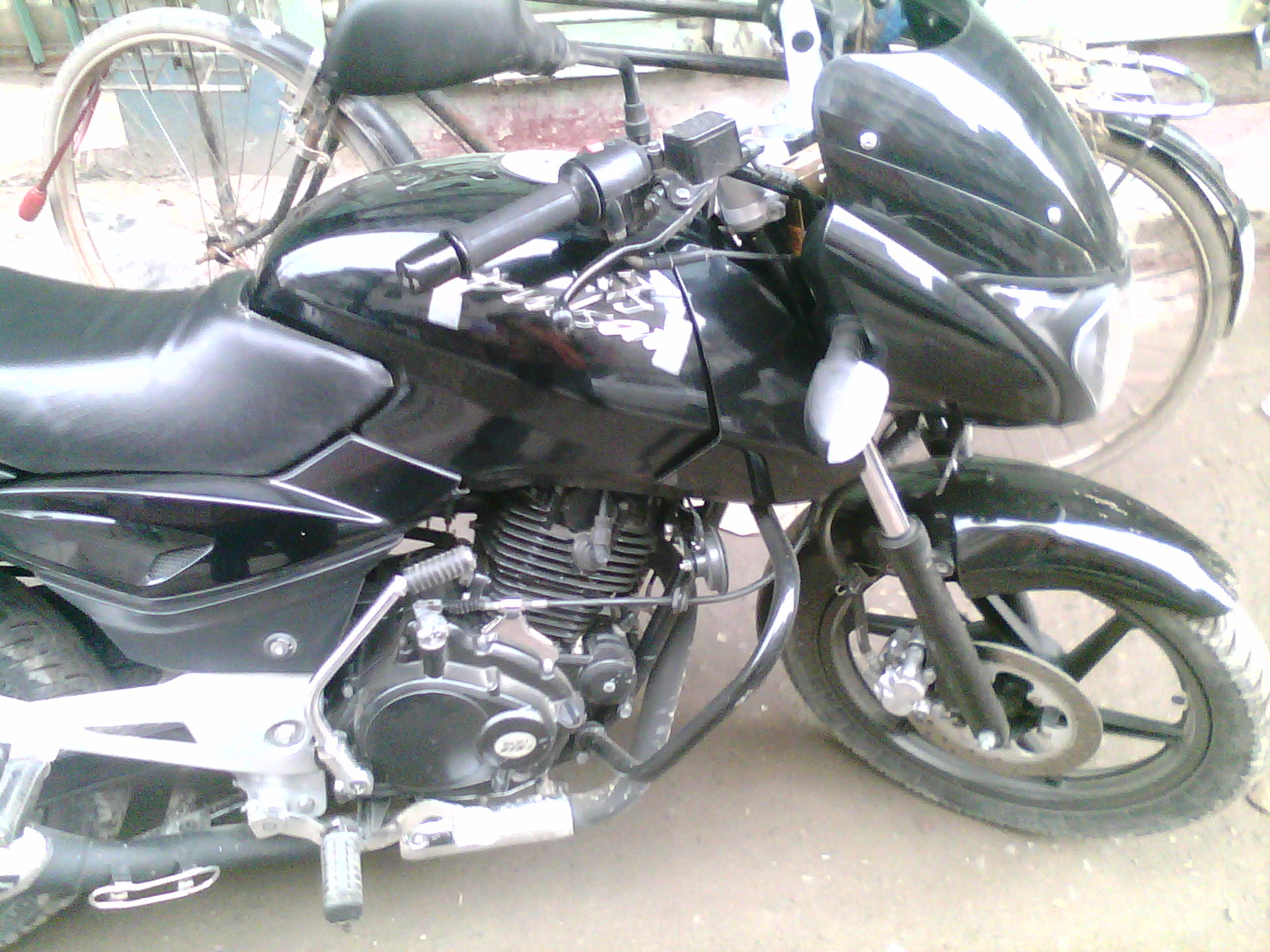 Pulsar 150cc 3 part Handle Black Color large image 3