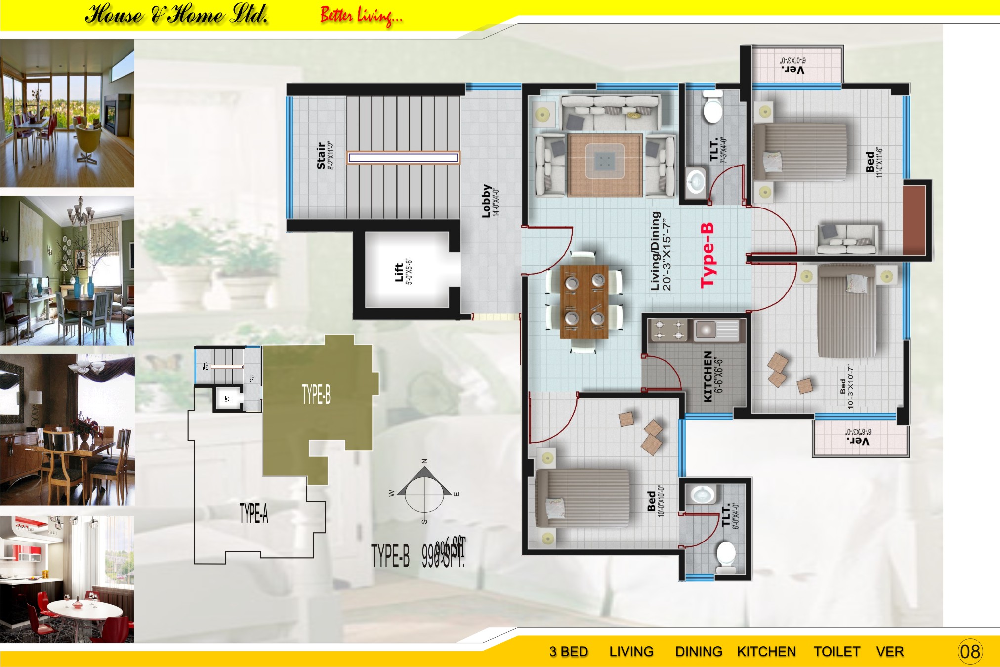 3 bed flat sell large image 0