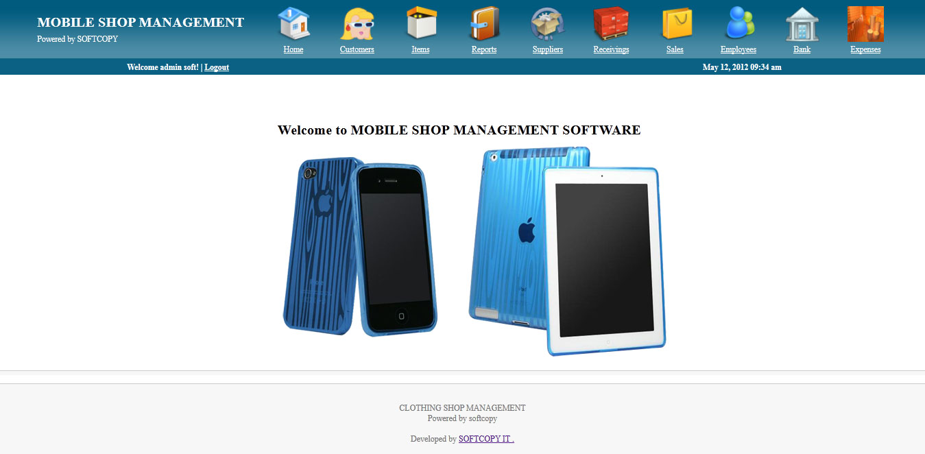 MOBILE SHOP MANAGEMENT SOFTWARE large image 0