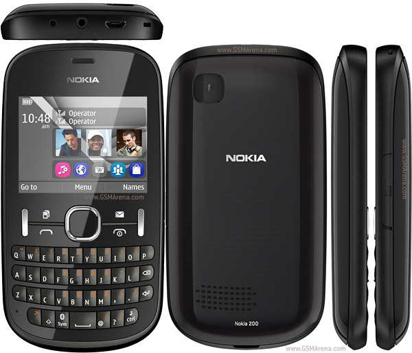 NOKIA ASHA 200 BLACk large image 0