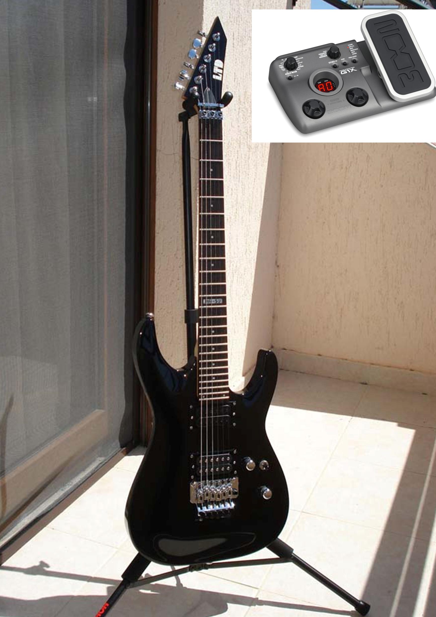 ESp LTD Mh-50 guitar with Zoom G1X processor for sale large image 0