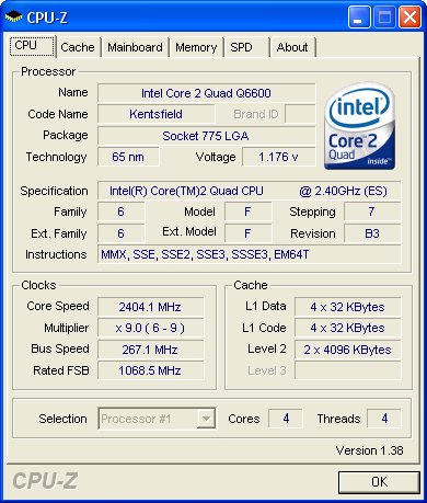 Core 2 Quad q6600 large image 0